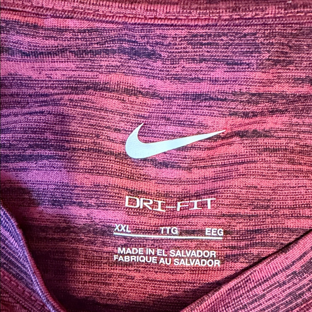 Nike Men's Maroon and Gold Baseball Long Sleeve Tee - Picture 3 of 5